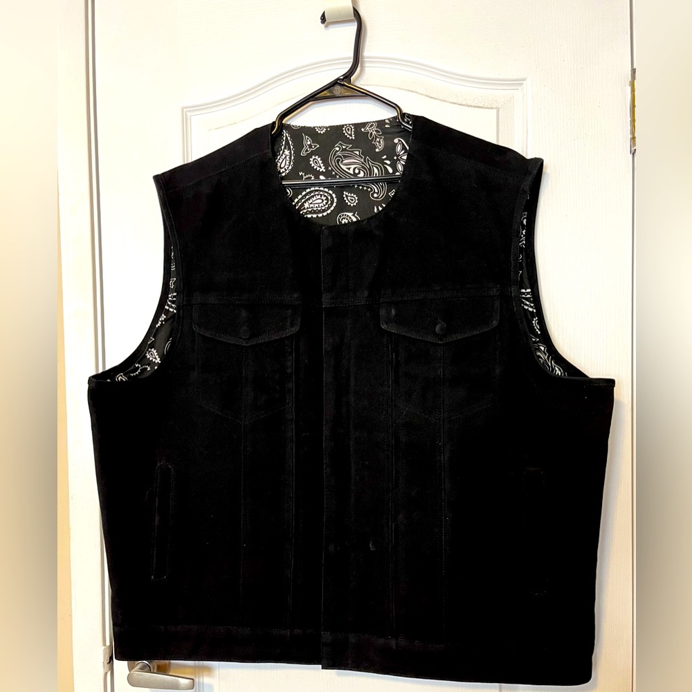 Heavy Hitter Canvas Men’s Motorcycle Vest